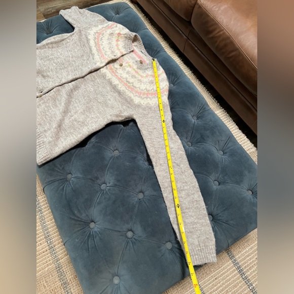 INES DE LA FRESSANGE Paris Wool Blend Button Up Cardigan Women’s Large Neutral - Picture 7 of 10